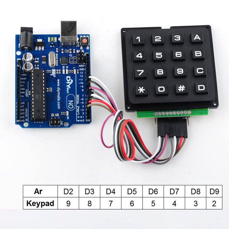 NEXTION 16 Keys Matrix Keypad 4x4 Membrane Keyboard Module Array Switch for Arduino - Image 5